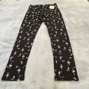 Zara kids black ballet dancer leggings. Cotton, size 11-12, never worn.